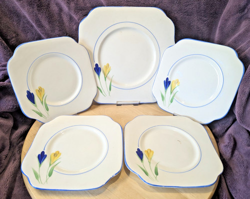 Plates vintage art - 5x, deco