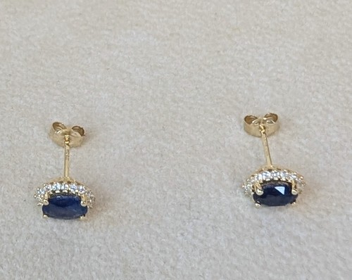9ct yellow gold sapphire - yellow,
