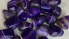 Purple banded agate x1 with