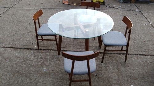 Oak glass seater - 4,