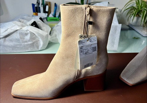Mango beige suede - , boots
