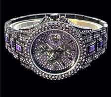 Luxury Red Diamond Watch Men