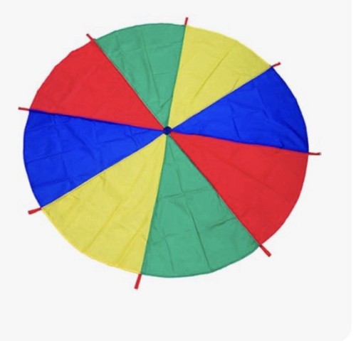 Kids play parachute - parachute, large
