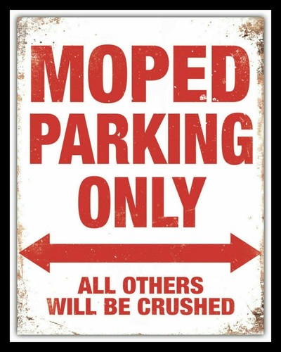 Moped parking only scooter - moped,