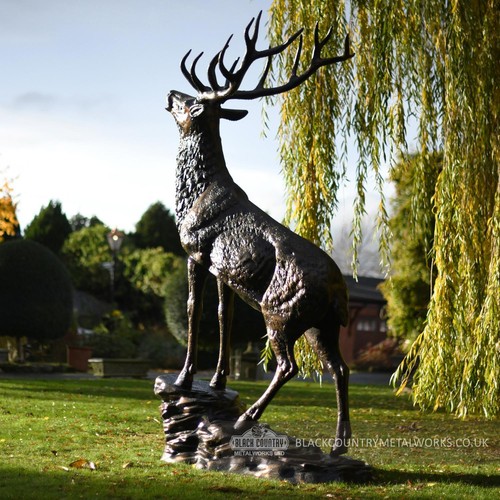 Life size stag rock garden - stag,