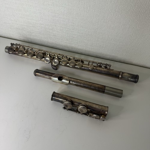 Yamaha silver played flute - played,