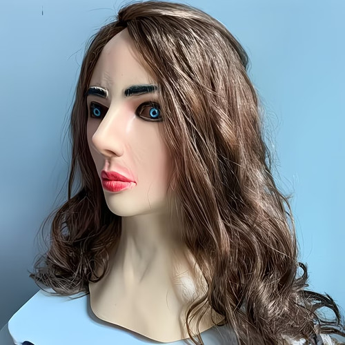 Latex female mask rubber - latex,