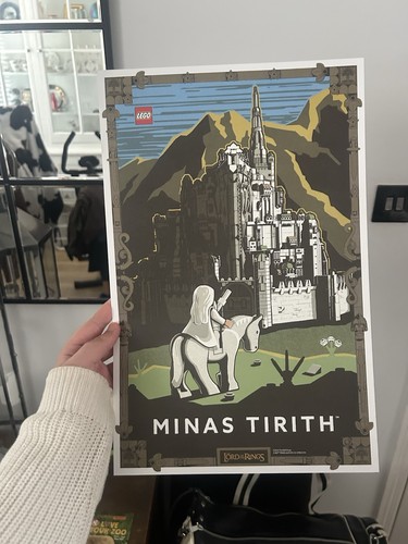 Lego minas tirith poster - minas,