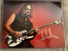 Kirk Hammett Signed 11x14 Photo Metallica Beckett Auth