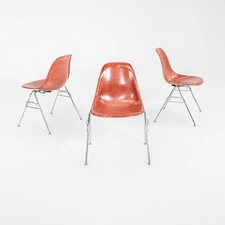 C. 2018 Set of Three Eames Modernica Fiberglass Stacking Side / Dining Chairs