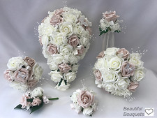 Wedding bouquet ivory pink - bouquet,