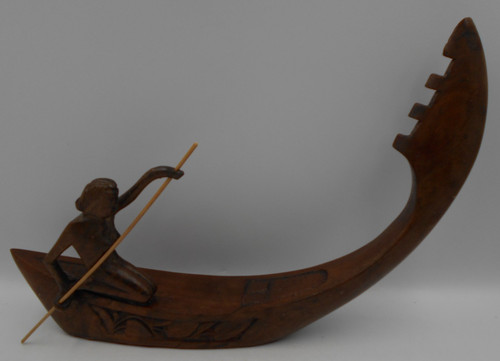 Vintage indigenous hand carved - hand,