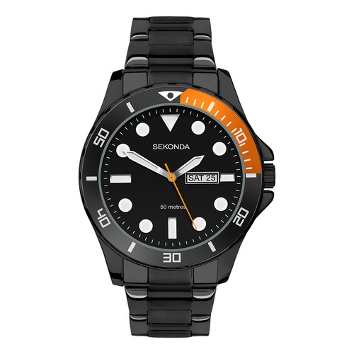 Sekonda gents black stainless - sekonda,