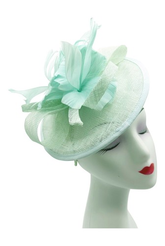 Flower feather hair hat - hair,