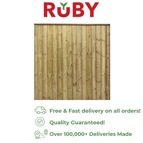 Tongue groove garden fence - groove,