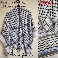 Palestinian Arafat Embroidered Shemagh Palestine Scarf Arab Keffiyeh Wrap Shawl