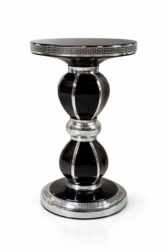 Black venetian mirrored - black,