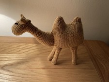 Hand Knitted Nativity Christmas Camel