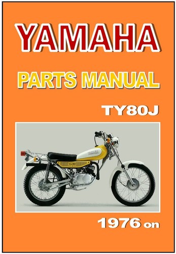 Yamaha parts manual ty80 ty80j - parts,