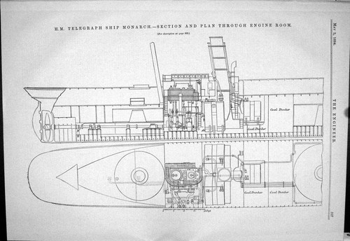 Antique print 1884 - print, telegraph
