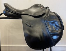 17 ” Jeffries Elite Close Contact Jump Saddle English Leather Medium Fit