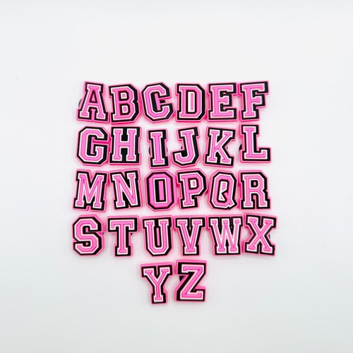 Letters pink charms fits - letters,
