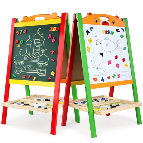 Kids wooden art easel - art,