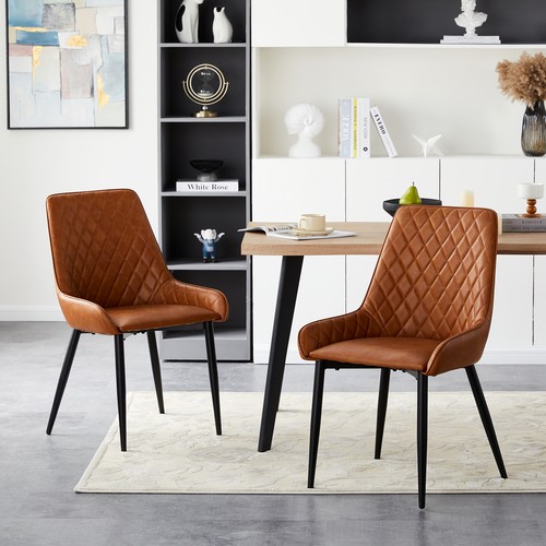Pcs faux leather dining - 2,