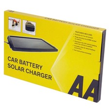 AA 2.4W 12V Solar Powered Panel Battery EOBD Trickle Charger