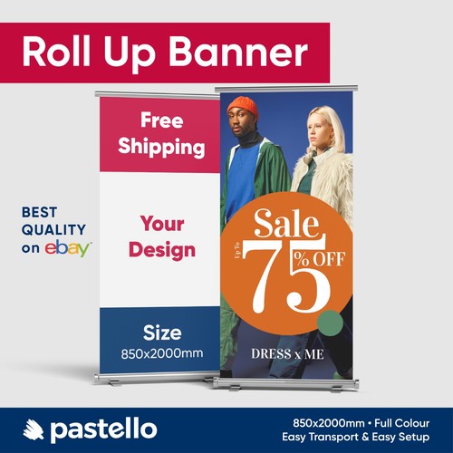 Premium pull roller banner - pull,
