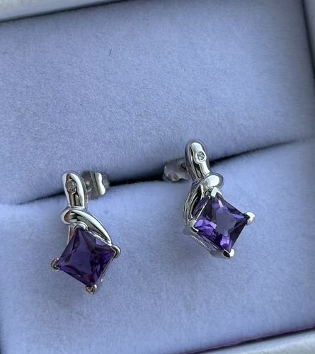 Natural amethyst and diamond - and,