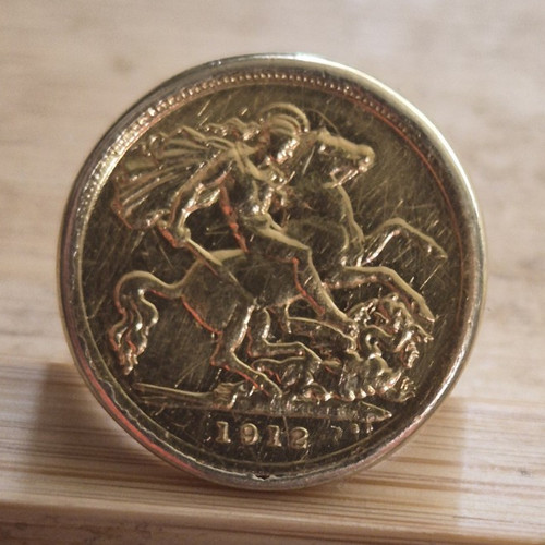 Vintage 22ct gold 1912 george - 1912,