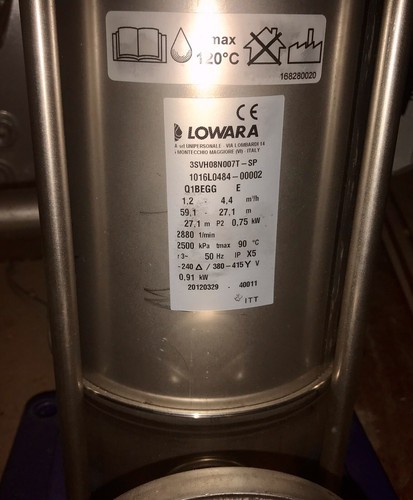 Lowara 3svh08 n007t - lowara,