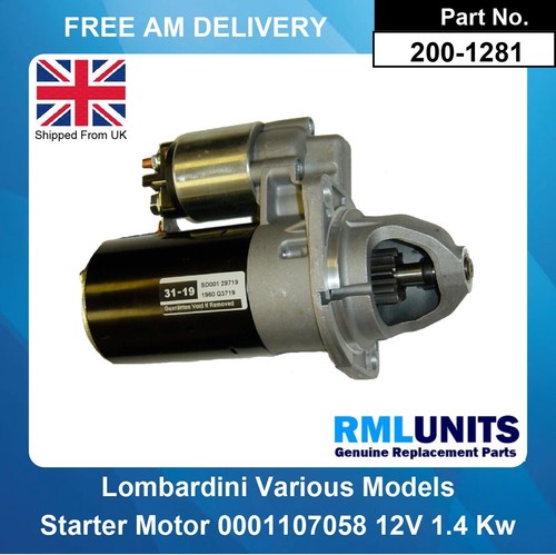 Starter motor for - starter,