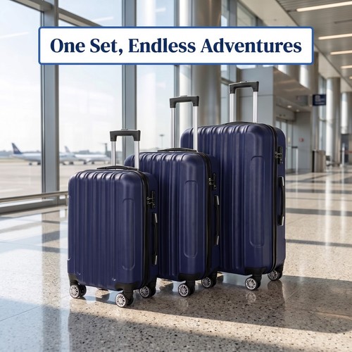 Suitcase set piece abs - set, 3