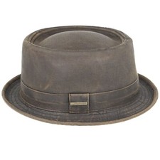 Vintage Cotton Pork Pie Hat