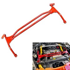 RED Coated Front Upper Nismo Style Strut H Brace Bar For 03-09 Nissan 350Z Z33