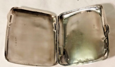 STUNNING VINTAGE HALLMARKED SOLID SILVER  CIGARETTE CASE  62 GRAMS (CHEAP)