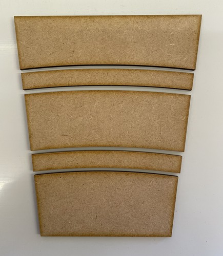 Double half curved track - half,