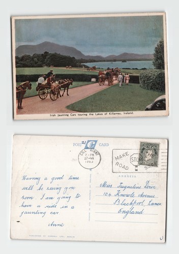 Postcard irish jaunting - -,