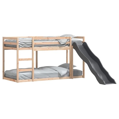 Bunk bed with slide and - slide, ladder