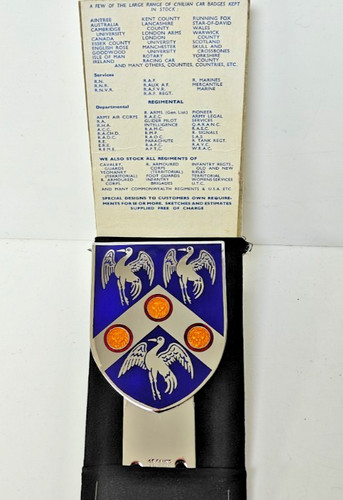 Vintage car badge - vintage, in