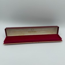 GENUINE OMEGA WATCH BOX LADIES VINTAGE RED SEAMASTER DEVILLE CONSTELLATION