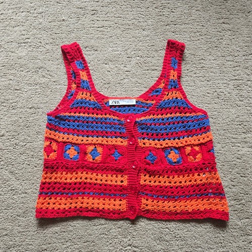 Zara crochet knit crop - zara,