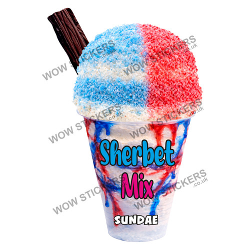 Ice cream van sticker - ice, sherbet