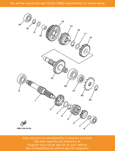 Yamaha oil seal 93102 - oil, seal,