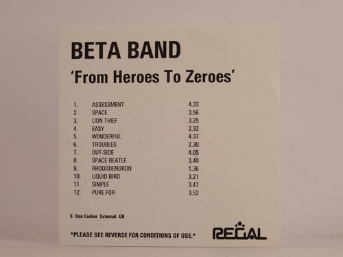 Beta band from heroes zero - beta,