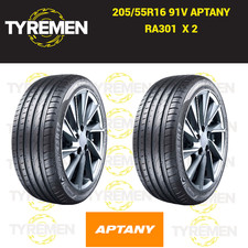 2 X New 205/55R16 91V APTANY RA301  2055516 205 55 16 HIGH PERFORMANCE BRAND NEW