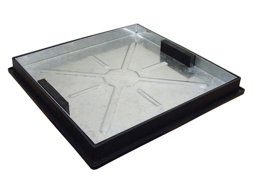 Recessed manhole cover with - recessed,