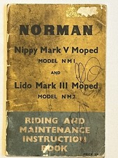 Norman Nippy & Lido Riding & Maintenance Instruction Book - NM1 NM2